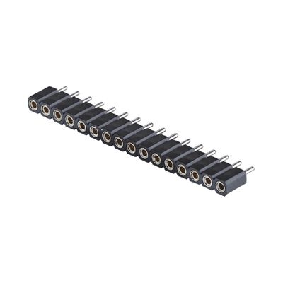 2.54mm Connecteur de tête de broche usinée à angle droit SMT SMD PCB à ligne unique