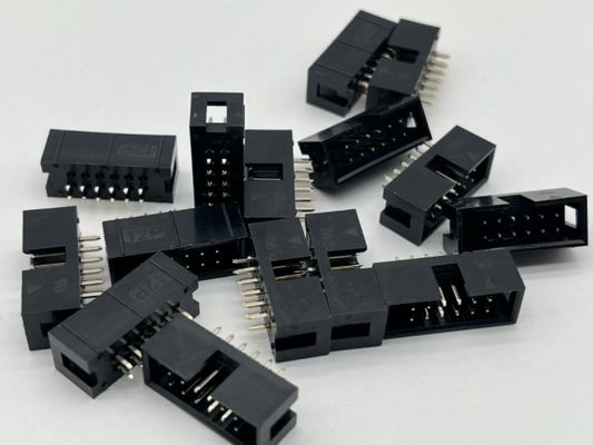 Boîte d'en-tête d'angle droit connecteur DIP PCB DC3 12 broches en-têtes 2,54 mm de hauteur