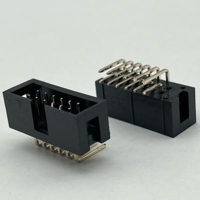 Boîte d'en-tête d'angle droit connecteur DIP PCB DC3 12 broches en-têtes 2,54 mm de hauteur