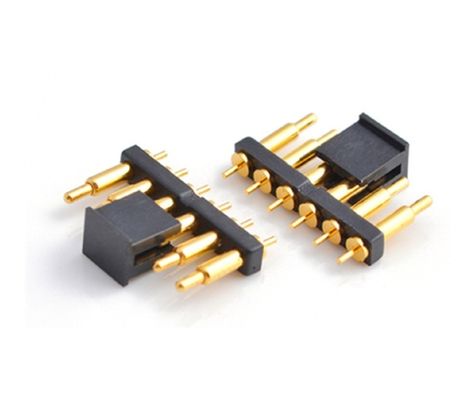 Coupe personnalisée de 2,54 mm, mâle 6 broches, connecteur PCB 1,5 mm, connecteur Pogo à ressort
