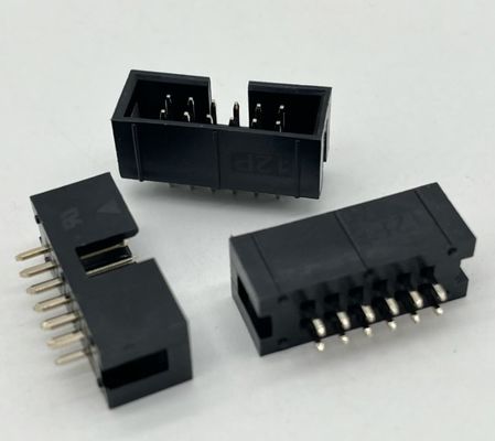 2.54mm Connecteur de tête de boîte droite 12 broches IDC Tête de boîte 2x6p