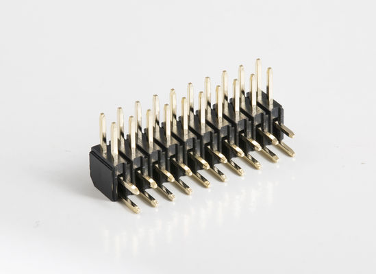 2.0mm Pitch H2.0mm Connecteur d'en-tête de broche à rangée unique 1 - 40 broches en angle droit