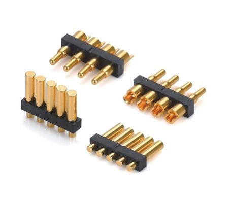 DC12V Pogo Pin Connector 2.54mm 2pin mâle avec cap Pogopin rangée unique à angle droit