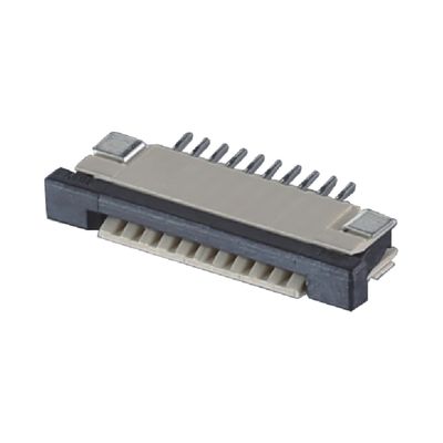 Connecteur de câble FPC à 4 - 60 broches 0,5 / 1,0 mm de hauteur SMT ZIF DIP Type haut bas PA9T plastique