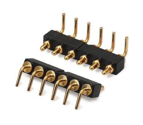2.54mm Pitch mâle 5 broches connecteur PCB Printemps chargé Pogo Pin connecteur type plongée