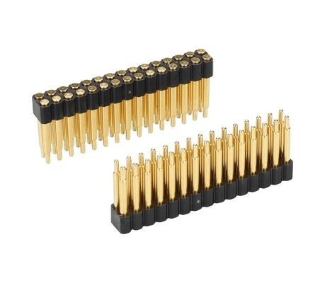 3.0 mm de hauteur 3 broches Plaqué en or SMT Type Automotive Brass Pogo Pin Connector pour pcb