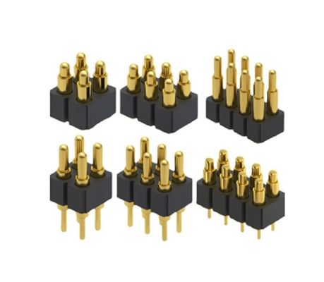 3.0 mm de hauteur 3 broches Plaqué en or SMT Type Automotive Brass Pogo Pin Connector pour pcb