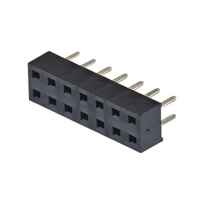 2.0mm H4.3 4.6mm Connecteur de tête de broche féminin Angle droit 90 degrés 2x2 2x40pin