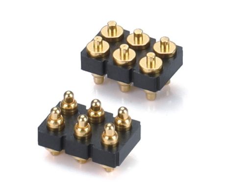 2.5mm 3 épingles connecteur à ressort chargé Pogo épingle pour les applications automobiles Voltage nominal 1A
