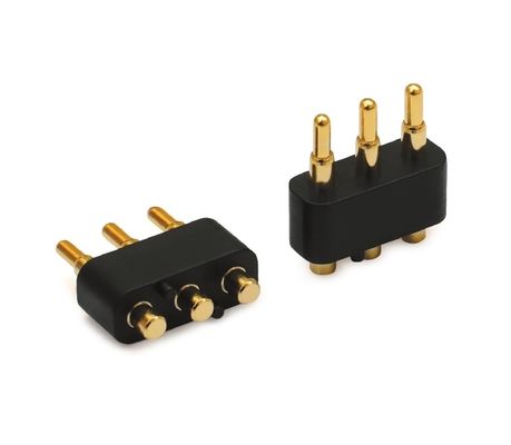 2.5mm 3 épingles connecteur à ressort chargé Pogo épingle pour les applications automobiles Voltage nominal 1A
