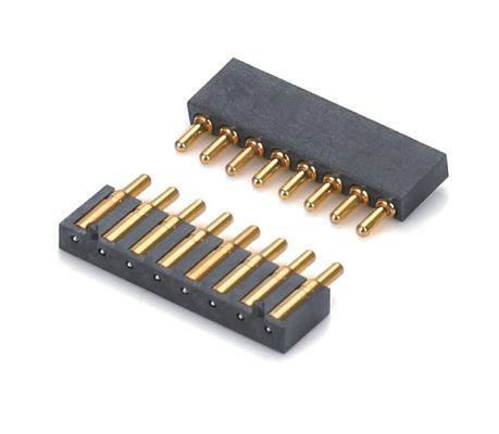 2.5mm Pitch Brass C6801 3 épingles SMT Type Tête mâle Pogo épingle connecteur plastique noir