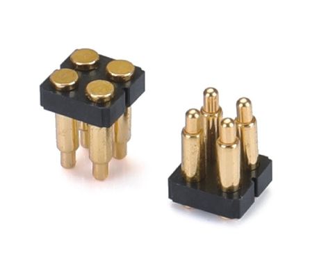 2.5 mm 4 broches connecteur Pogo H3.5 mm SMT Type Pogo en laiton plaqué or