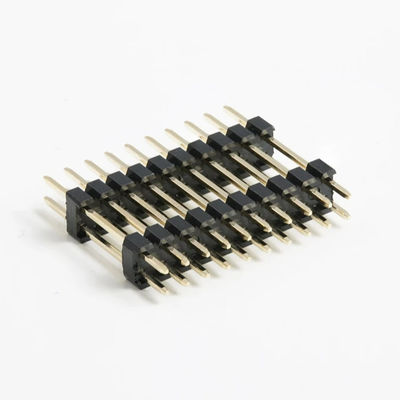 Connecteur de tête de broche personnalisé de 2,54 mm, double rangée, 20 broches, 80 broches