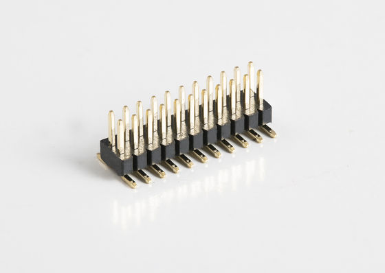 Connecteur de tête de broche personnalisé de 2,54 mm, double rangée, 20 broches, 80 broches