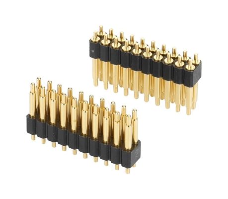 2.0mm 20 épingles personnaliser connecteur Pogo épingle de printemps épingle dorée SMT connecteur Pogo