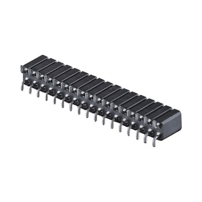 Connecteur de circuits imprimés en machine Tête féminine 2.54mm H7.0mm Angle droit Double rangée 2-80Pin