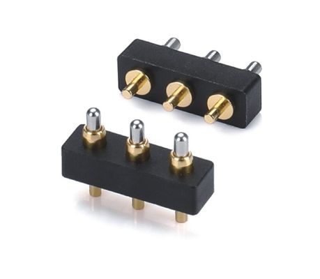 1.27mm Pogo Pin Connector h1.5mm L8.0 Dip Type en laiton plaqué or Connecteur 10 broches