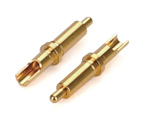 Soldeur masculin 9.5 mm Pogo Pin Connector Laiton 3.2 mm hauteur à ressort chargé plaqué or