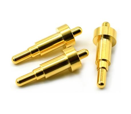 Soldeur masculin 9.5 mm Pogo Pin Connector Laiton 3.2 mm hauteur à ressort chargé plaqué or