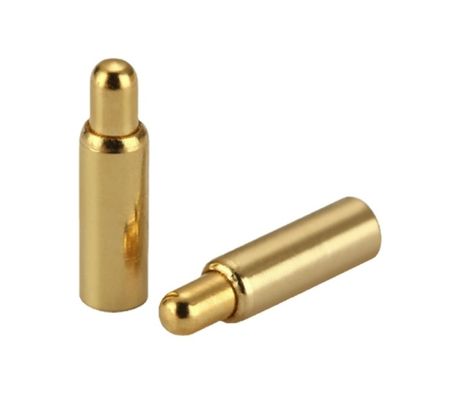 Coupe en laiton doré Pogo Pin Connector Force de ressort Double tête H6.0mm type Smd