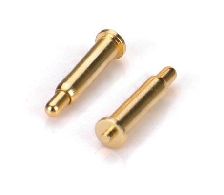 Coupe en laiton doré Pogo Pin Connector Force de ressort Double tête H6.0mm type Smd