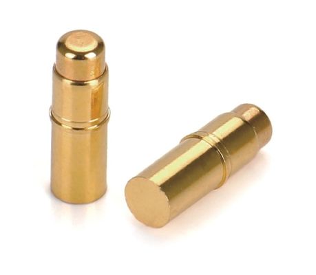 Coupe en laiton doré Pogo Pin Connector Force de ressort Double tête H6.0mm type Smd