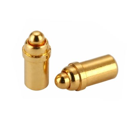 Coupe en laiton doré Pogo Pin Connector Force de ressort Double tête H6.0mm type Smd
