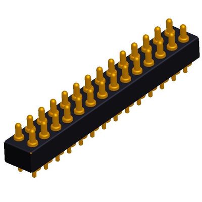 2.54mm H2.5 2x7Pin Pogo Pin Connector en laiton printemps chargé électronique directement plongée PCB