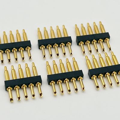 Type de soudure connecteur à broche de Pogo de 2,54 mm d'envergure 1x5P mâle broche de Pogo à ressort chargée