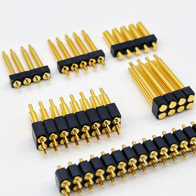 Type de soudure connecteur à broche de Pogo de 2,54 mm d'envergure 1x5P mâle broche de Pogo à ressort chargée