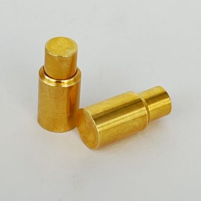 6.0mm C6801 Pogo Pin SMT en laiton Type de soudure du connecteur Plaqué or Personnalisé