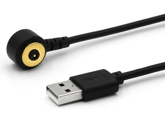 2 broches connecteur magnétique Pogo Pin câble à l'USB type A M câble blanc