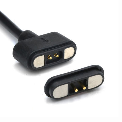 IP67 PCB imperméable à l'eau connecteur féminin Pogo Pin câble magnétique avec plaque d'or flash et 50 mohm Max résistance aux contacts