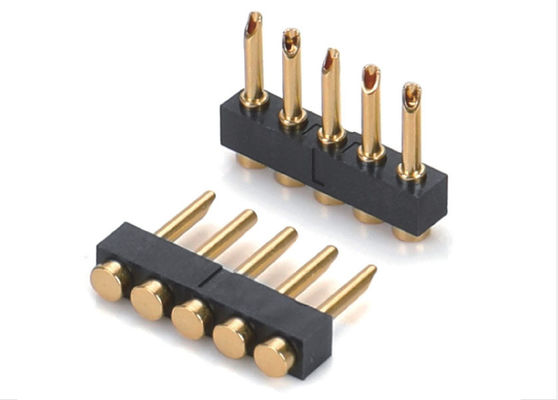 2.54mm Pitch Pogo Pin Connector Type de soudure Pogo Pin féminin 1x05P