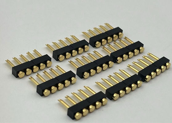 2.54mm Pitch Pogo Pin Connector Type de soudure Pogo Pin féminin 1x05P