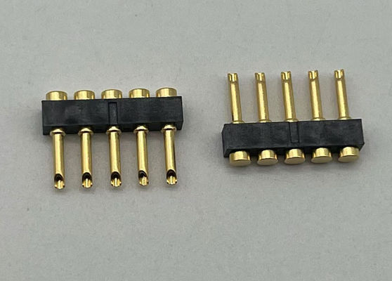 2.54mm Pitch Pogo Pin Connector Type de soudure Pogo Pin féminin 1x05P