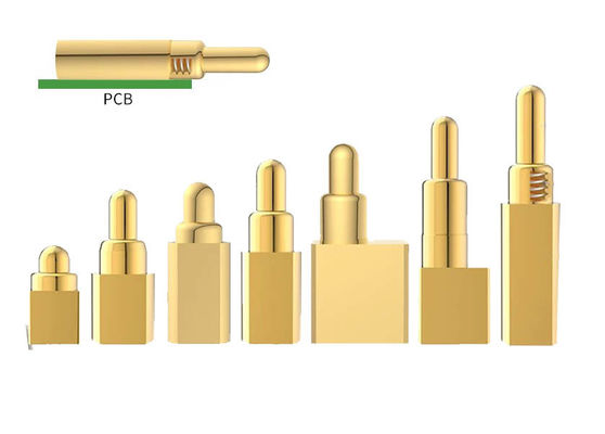 Autocollant côté Pogo personnalisé de type SMT plaqué en or pour les connecteurs Pogo Pin de 2,00 mm