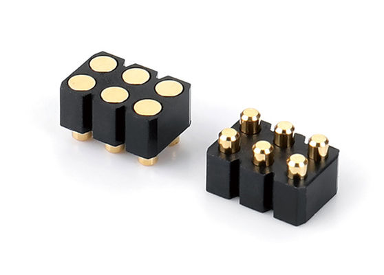 Connecteur à broche à 6 broches Pogo avec contact de ressort Facile entretien et remplacement