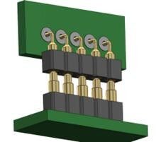 Connecteur à broche à 6 broches Pogo avec contact de ressort Facile entretien et remplacement