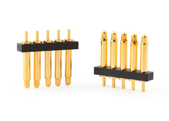 2.54mm 5 épingles Pogo Pin Connector Dip Type Pour le connecteur à épingle à ressort