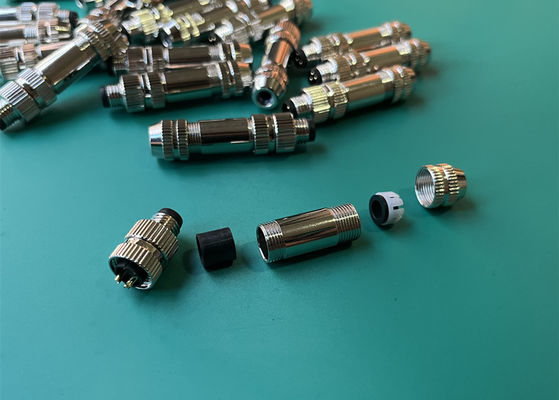 M8 IP67 Connecteur circulaire, prise de protection masculine 3 4 5 6 8 type de connecteur de montage à broches