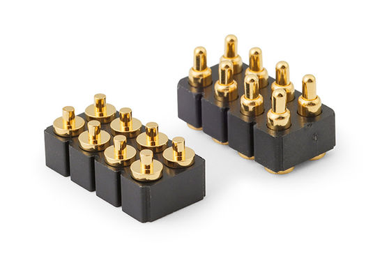 Connecteur de broche à 6 broches féminin Pogo et connecteur de contact de ressort pour SMD PCB personnalisable