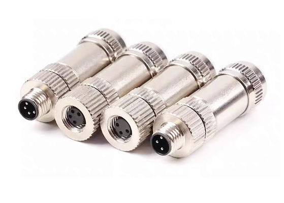M8 IP67 Connecteur circulaire, prise de protection masculine 3 4 5 6 8 type de connecteur de montage à broches