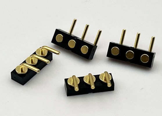 3p 2.54mm à ressort chargeur de balle féminin plongeur magnétique connecteur de broche Pogo