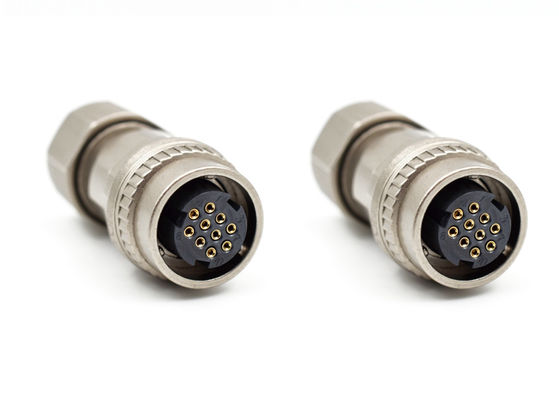 Connecteur de fil circulaire féminin à verrouillage à une touche IP67 2P 10P