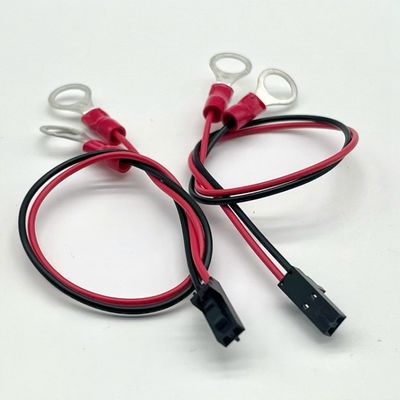 Connecteur féminin Molex 2.54mm 2P au terminal rond M4 avec câble UL1007 22AWG