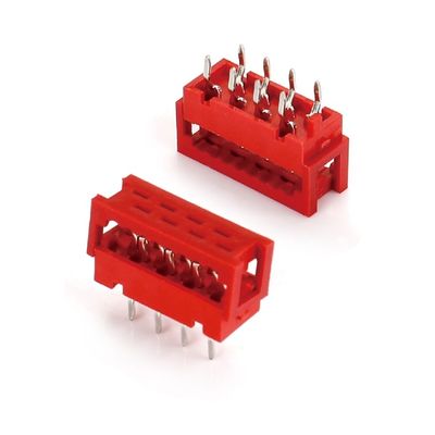 1.27mm Red IDC Socket Micro Match IDC 4/6/8/10/12/16/20/24 épingle SMT connecteur féminin