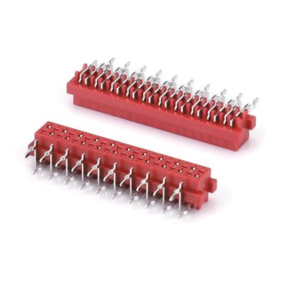 1.27mm Red IDC Socket Micro Match IDC 4/6/8/10/12/16/20/24 épingle SMT connecteur féminin