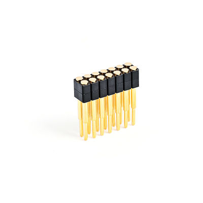 2.54mm 16P Pogo Pin Connector SMT Type or plaqué laiton printemps chargé Pogo Pins