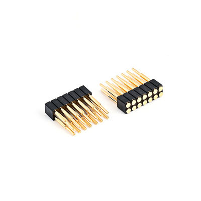 2.54mm 16P Pogo Pin Connector SMT Type or plaqué laiton printemps chargé Pogo Pins